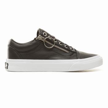 Férfi Vans Metal Hardware Old Skool Zip Tornacipő VA3159627 Fekete/Fehér